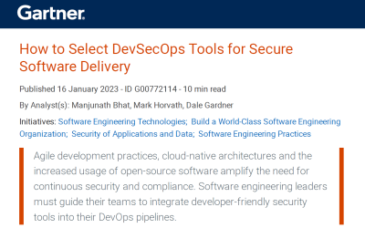 Wabbi Named in 2023 Gartner® How to Select DevSecOps Tools for Secure Software Delivery Report as an ASPM Sample Vendor