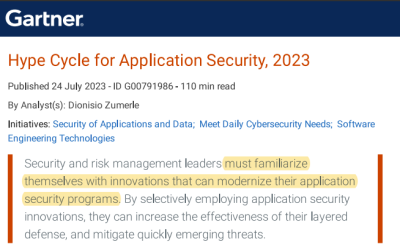 WABBI NAMED IN 2023 GARTNER® HYPE CYCLE FOR APPLICATION SECURITY REPORT AS AN ASPM SAMPLE VENDOR